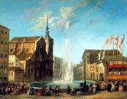 unknow artist European city landscape, street landsacpe, construction, frontstore, building and architecture. 152 oil painting on canvas